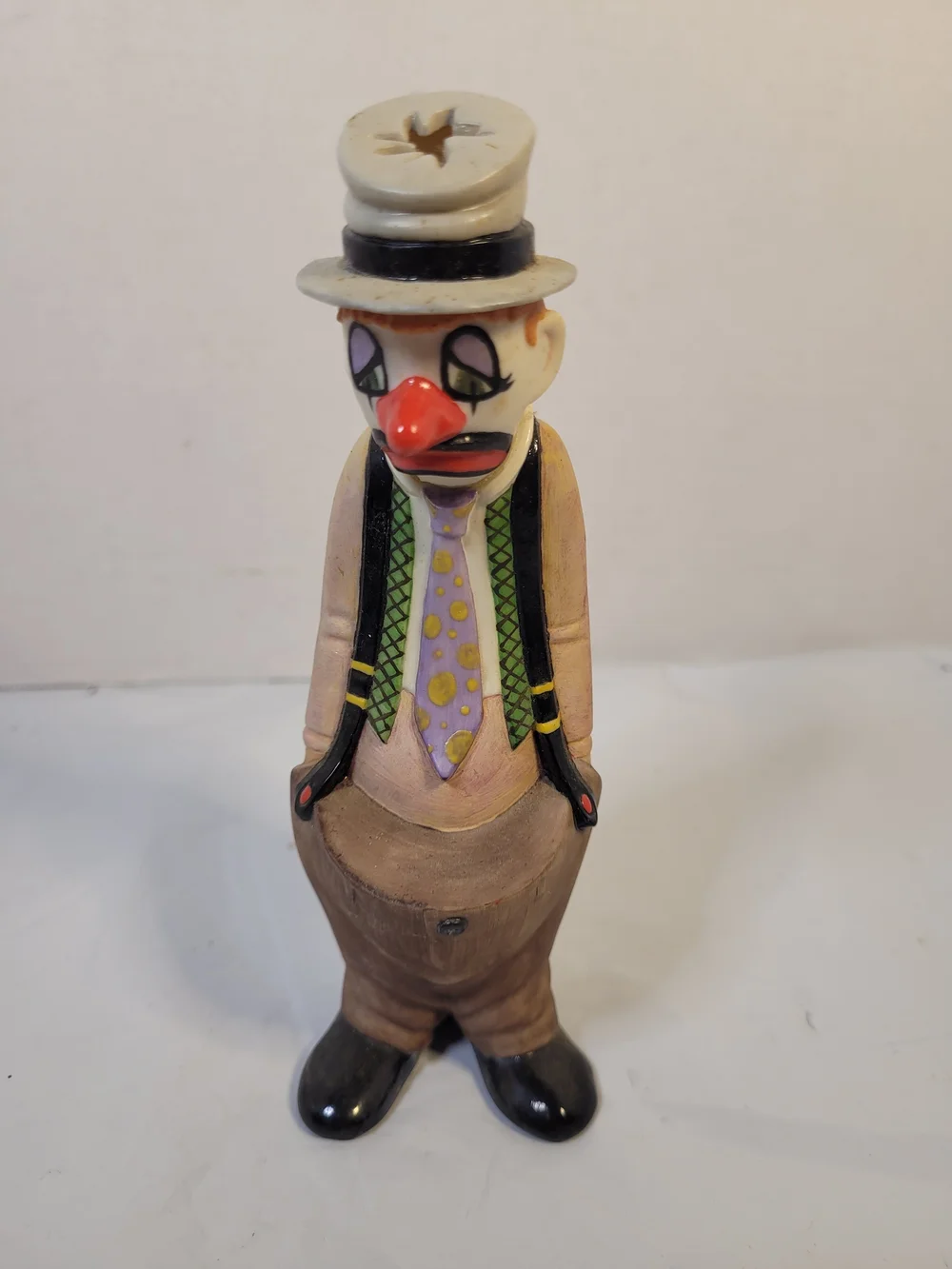Vintage 1975 Sad Clown Cactus Planter 6 Inch (D)